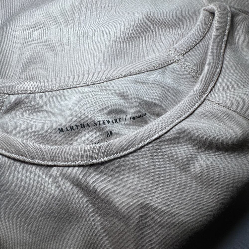 Martha Stewart Womens Gray Long Sleeve Knit Tunic Top - Picture 5 of 6